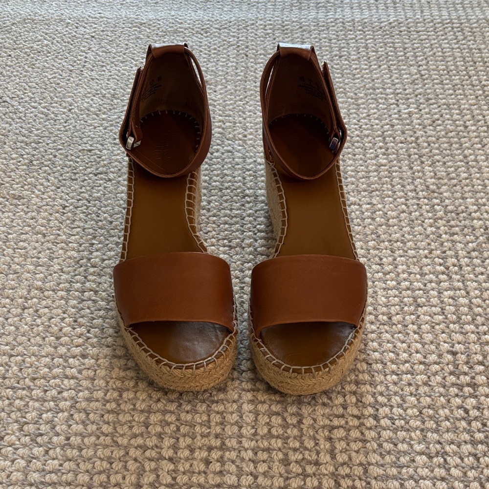 Franco Sarto Tan Espadrille Wedges